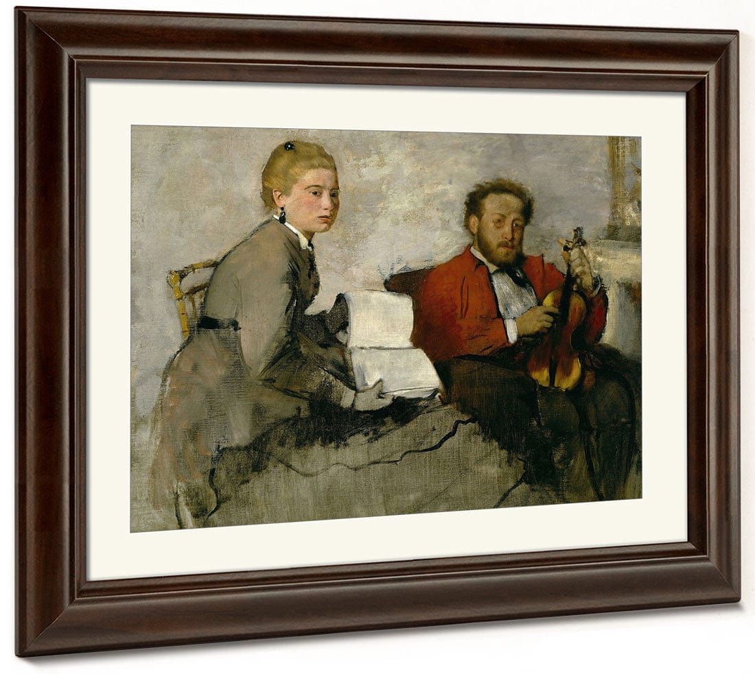 Violinist And Young Woman By Edgar Degas - Image 5
