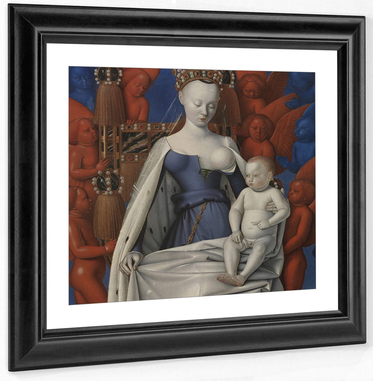 Virgin And Child Surrounded By Angels By Jean Fouquet - Image 2