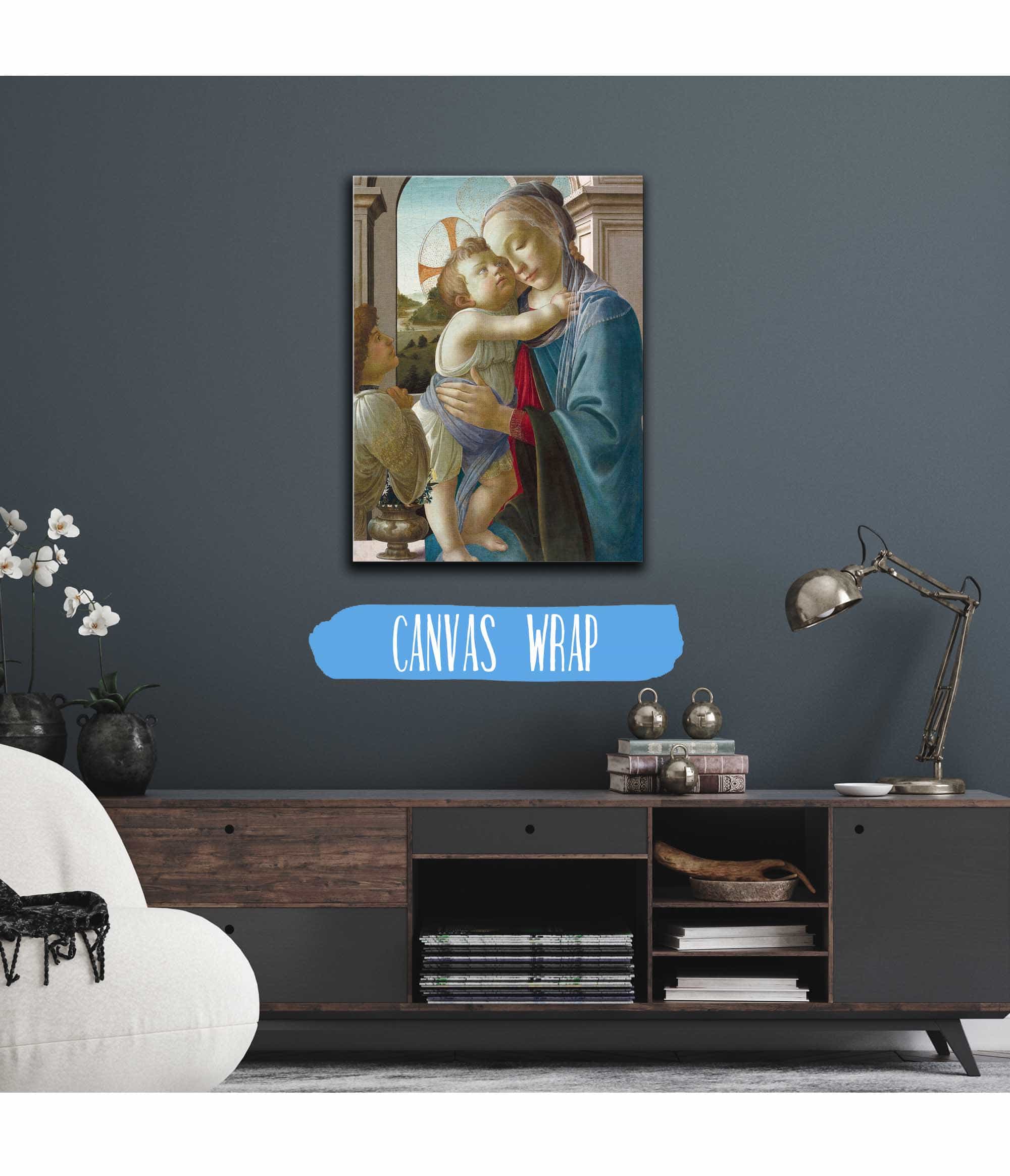 Virgin And Child With An Angel by Sandro Botticelli - Image 3