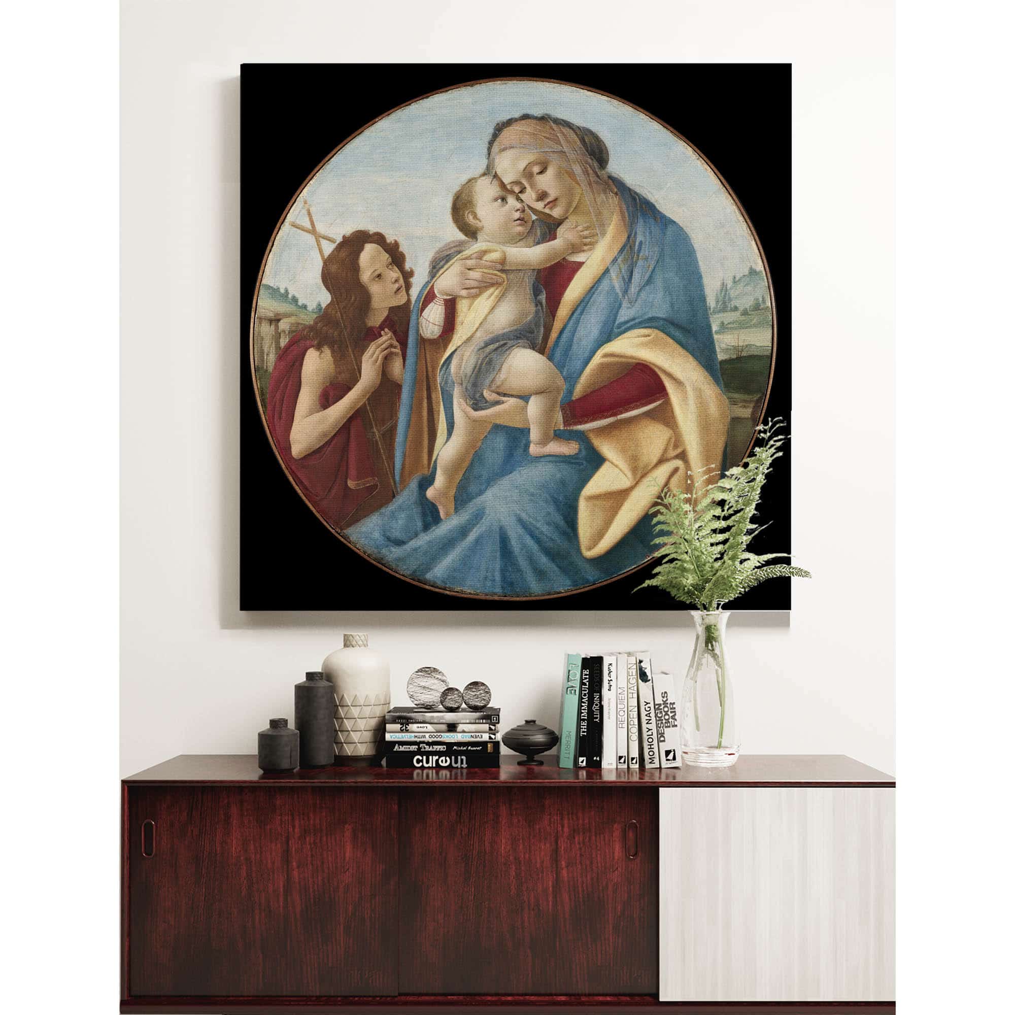 Virgin And Child With The Young Saint John The Baptist by Sandro Botticelli - Image 5