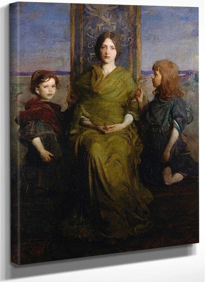 Virgin Enthroned By Abbott Handerson Thayer