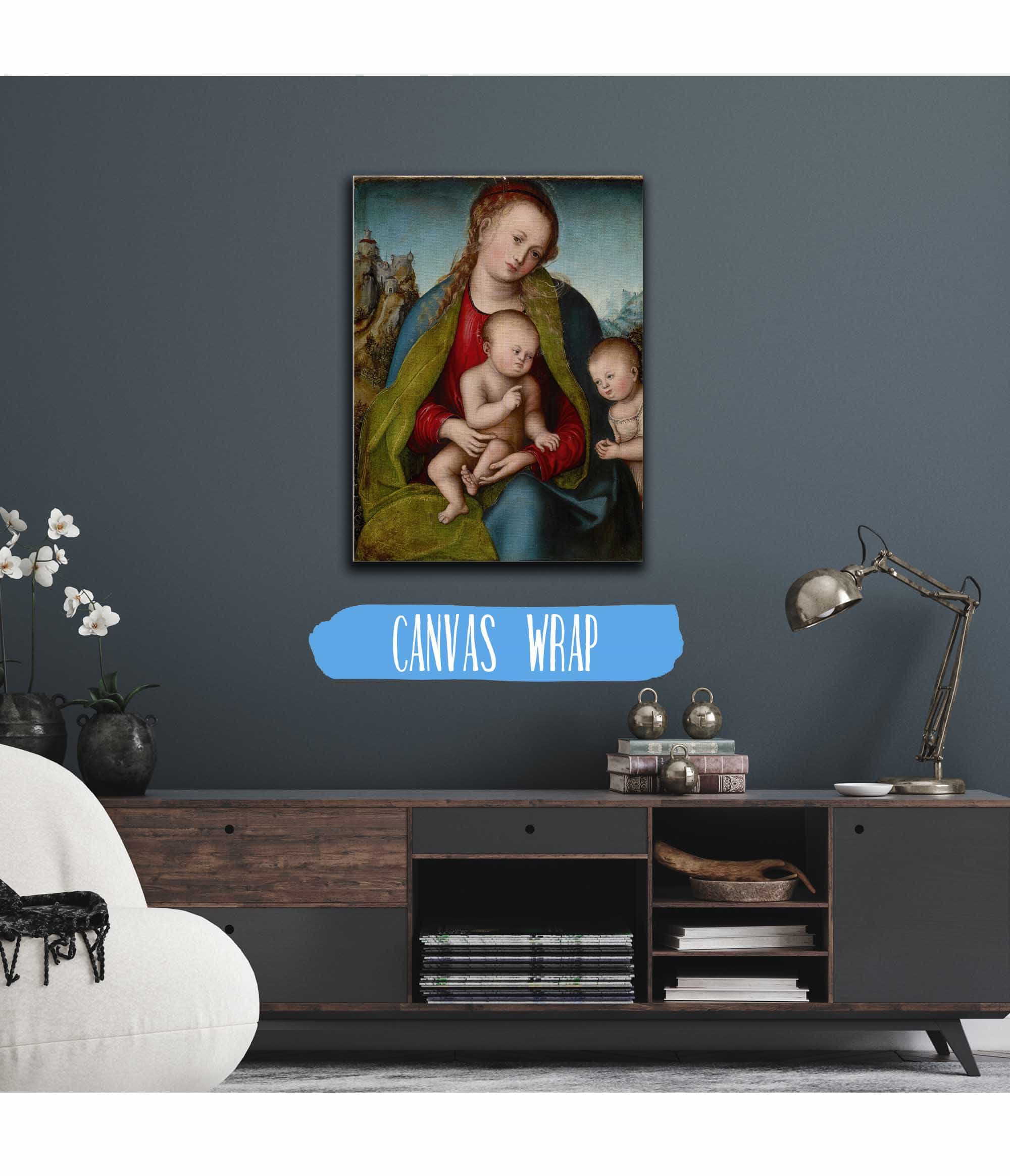 Virgin Mary With The Child And Saint John The Baptist by Lucas Cranach The Elder - Image 3