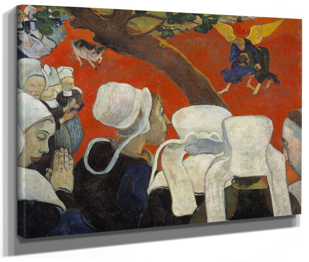 Vision Of The Sermon (Jacob Wrestling With The Angel) By Paul Gauguin
