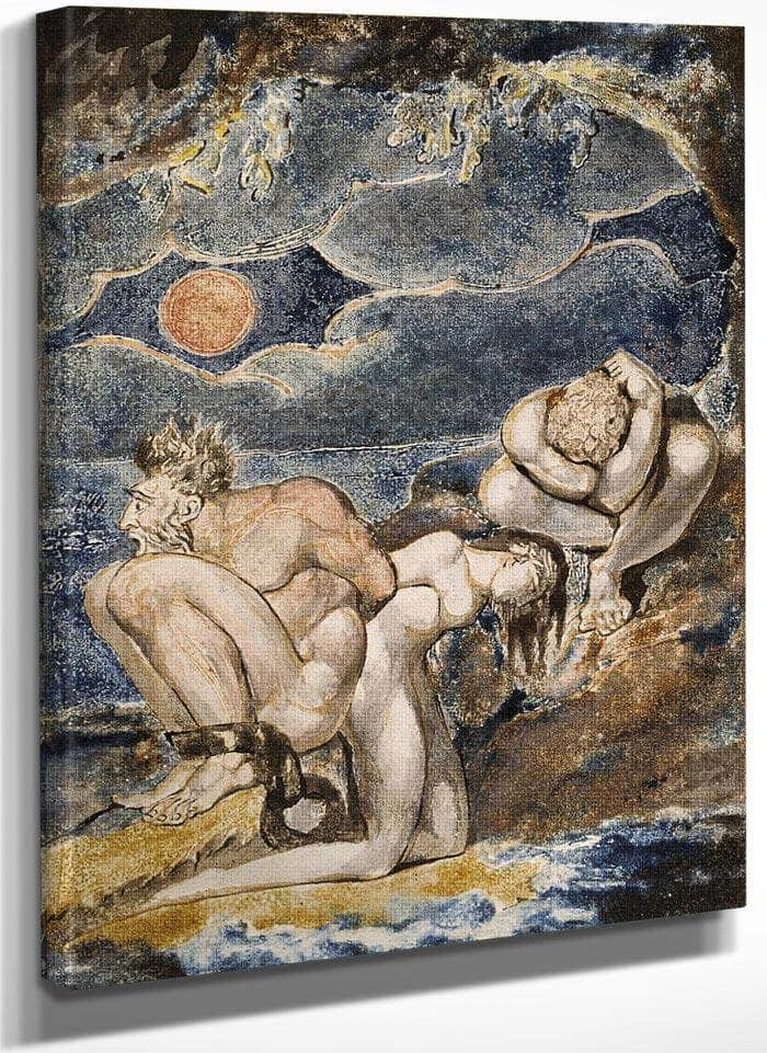 Visions Of The Daughters Of Albion Frontispiece 1795 Etching And Watercolor 17X12Cm Tate Uk By William Blake