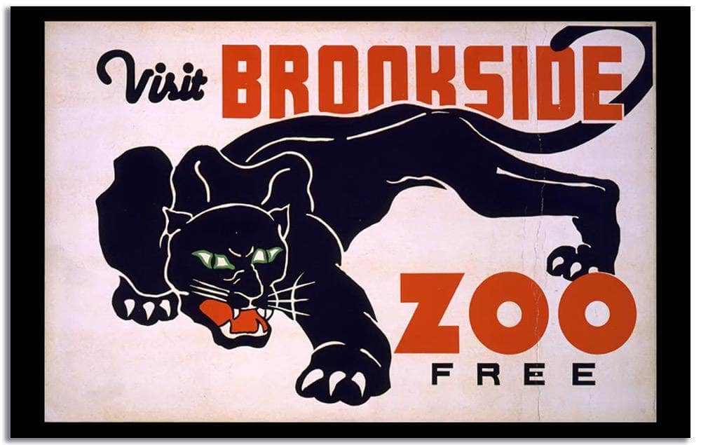 Visit Brookside Zoo  Vintage Poster - Image 2