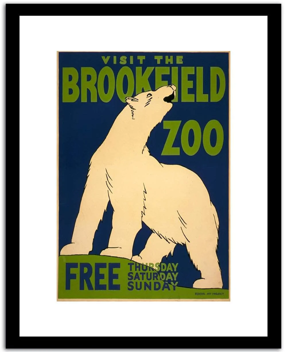 Visit The Brookeield Zoo Vintage Circus Poster
