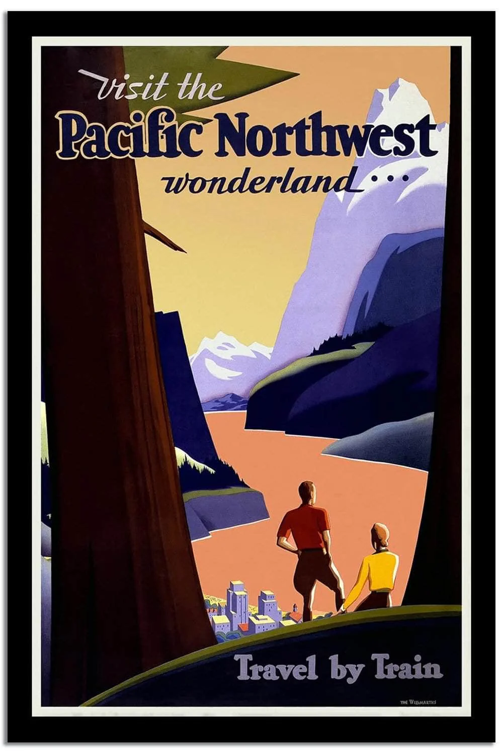 Visit The Pacifi Northwest Wonderland Vintage Poster - Image 2