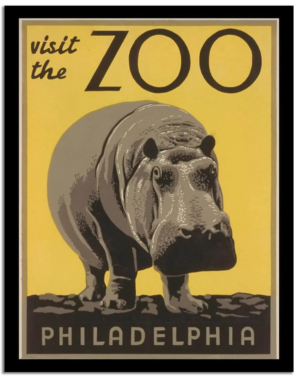 Visit The Zoo Vintage Poster - Image 2