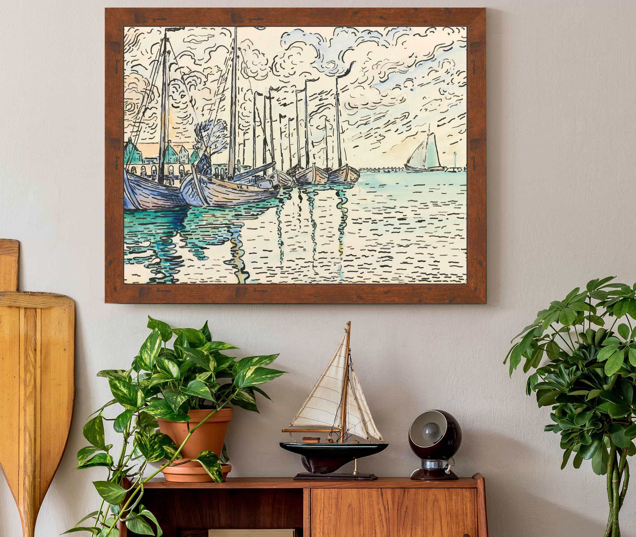 Volendam Barques De Peche by Paul Signac - Image 3