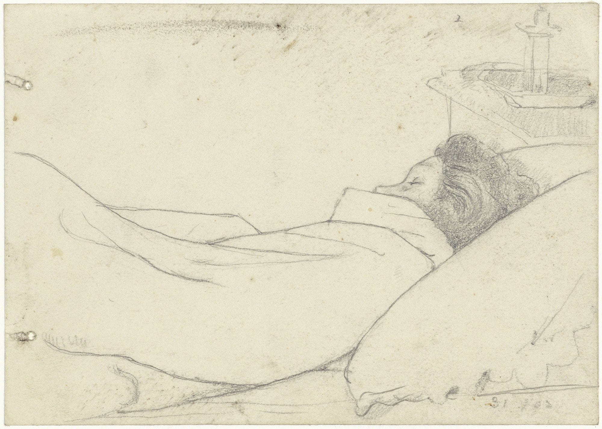 Vrouw Van Richard Roland Holst In Bed  by Richard Nicolaus Roland Holst