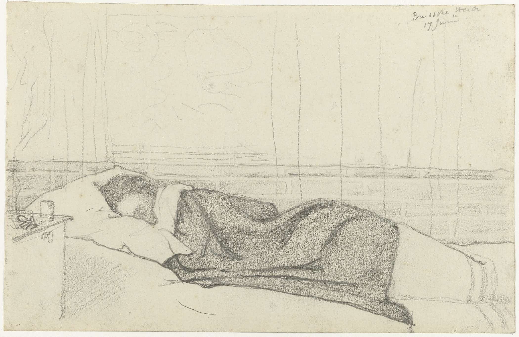 Vrouw Van Richard Roland Holst In Bed Naar Links by Richard Nicolaus Roland Holst - Image 2