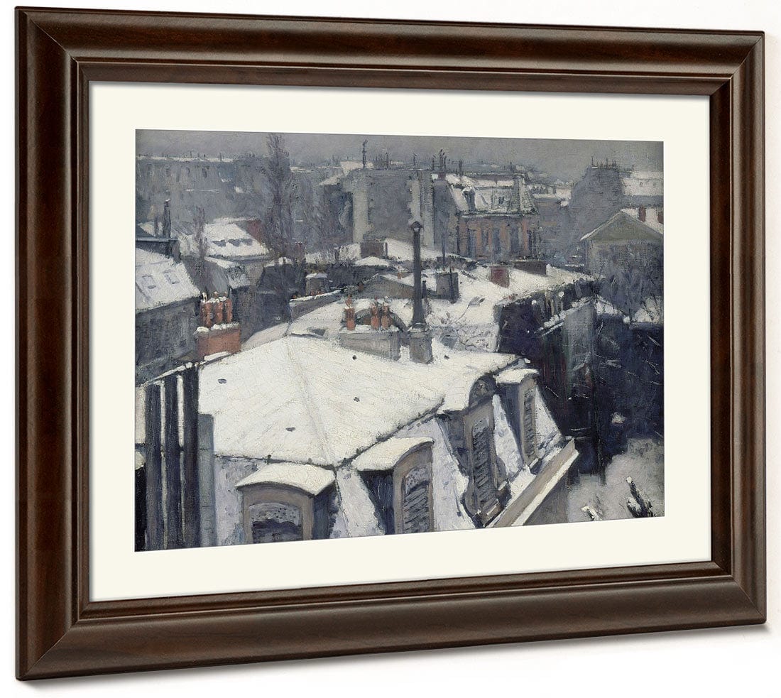 Vue De Toits (Effet De Neige), Dit Toits Sous La Neige By Gustave Caillebotte - Image 3