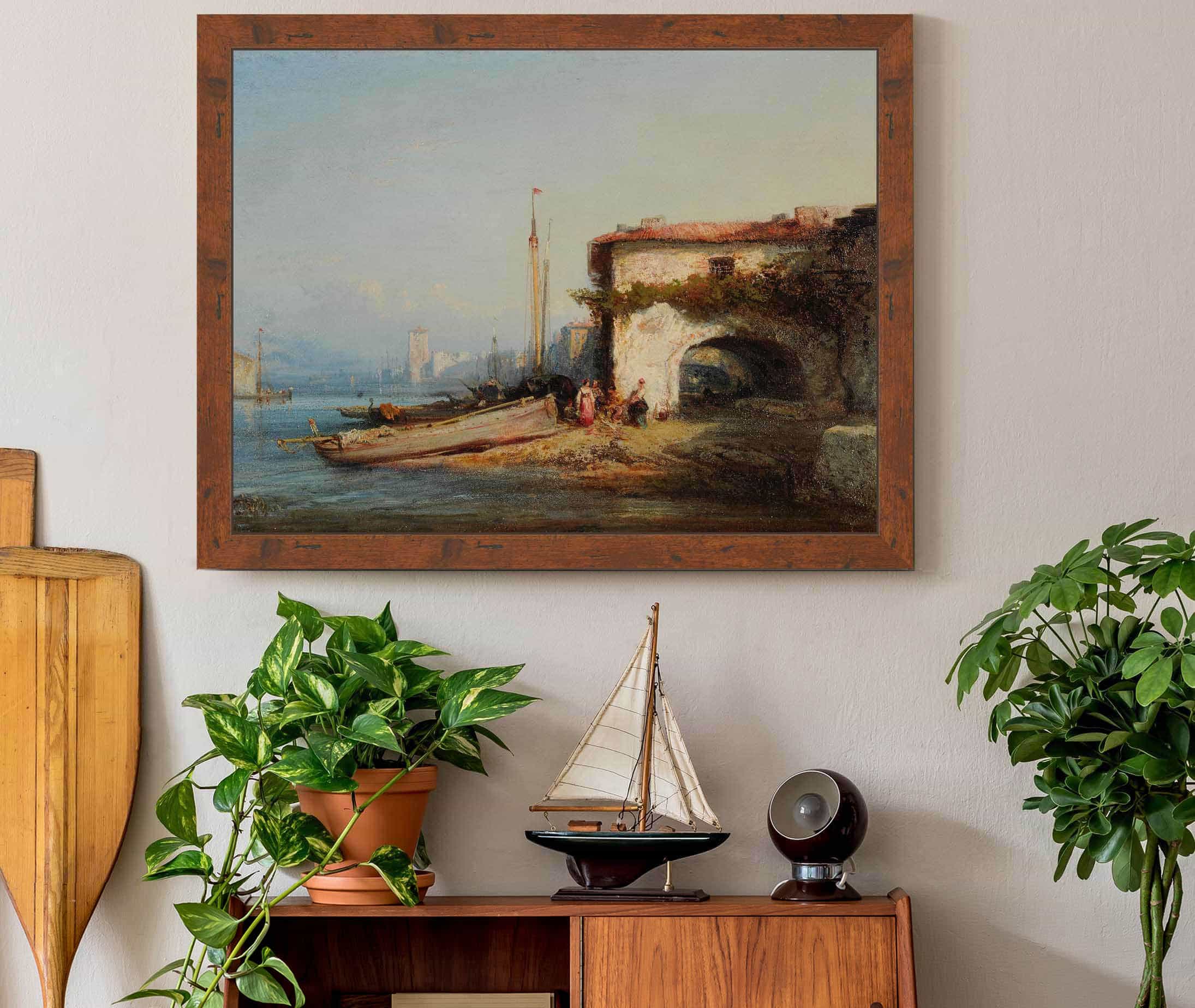 Vue Ditalie by Felix Ziem - Image 3