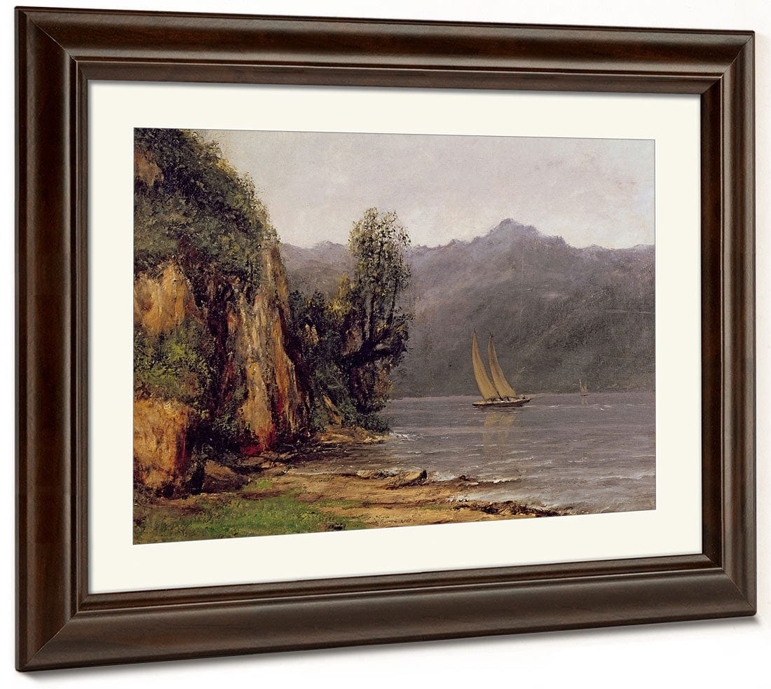 Vue Du Lac Leman By Jean Desire Gustave Courbet - Image 5