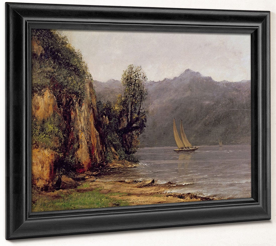 Vue Du Lac Leman By Jean Desire Gustave Courbet - Image 8