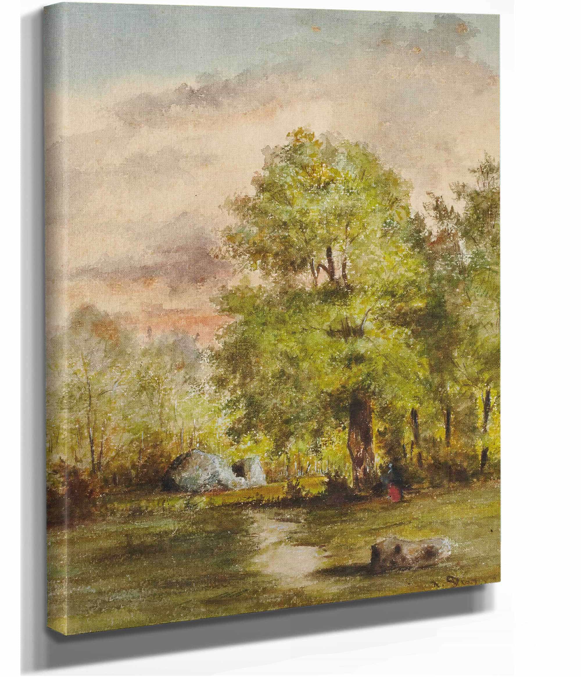 Vue Dune Clairiere by Narcisse Virgile Diaz De La Pena - Image 2