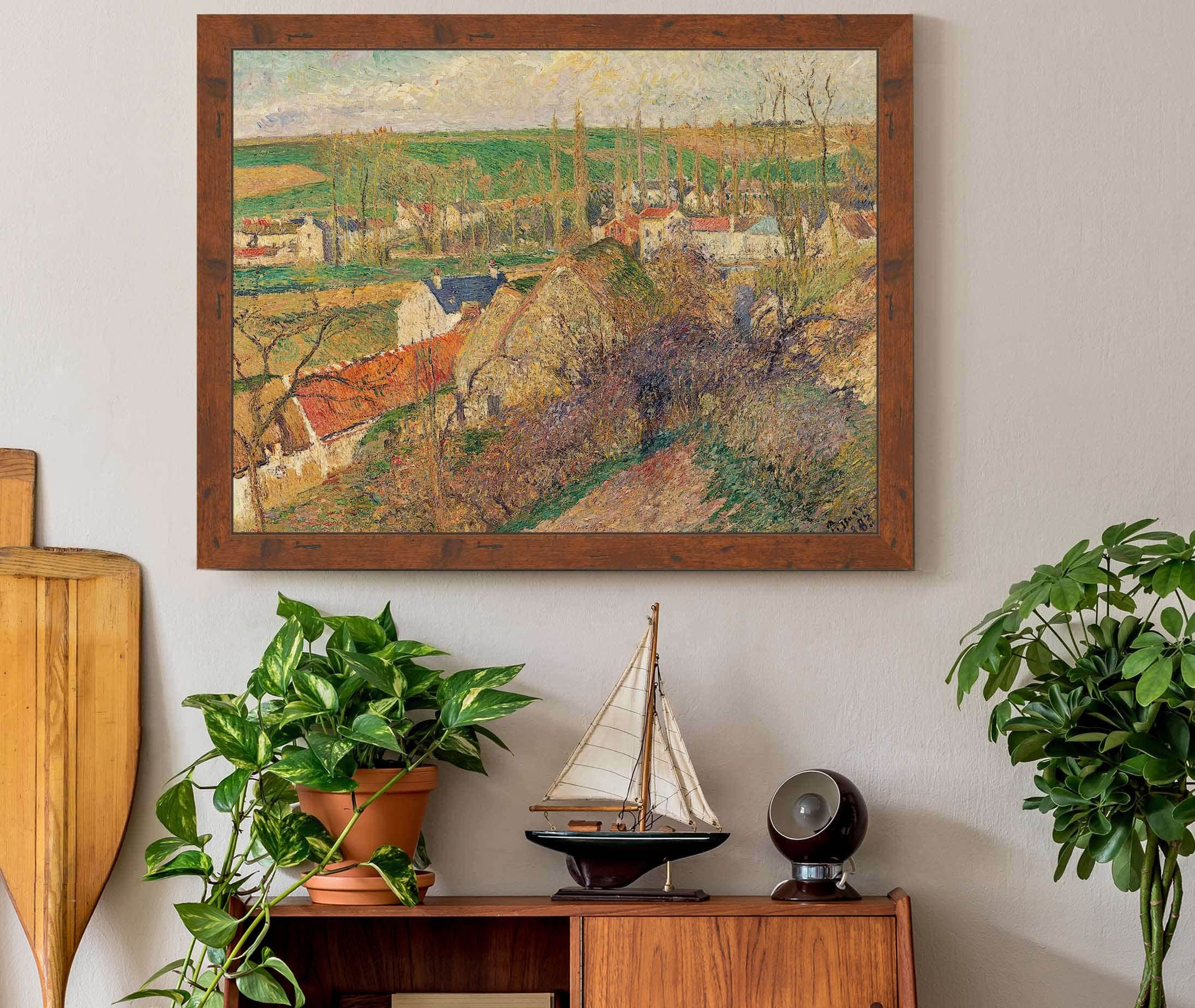 Vue Sur Le Village Dosny by Camille Pissarro - Image 7