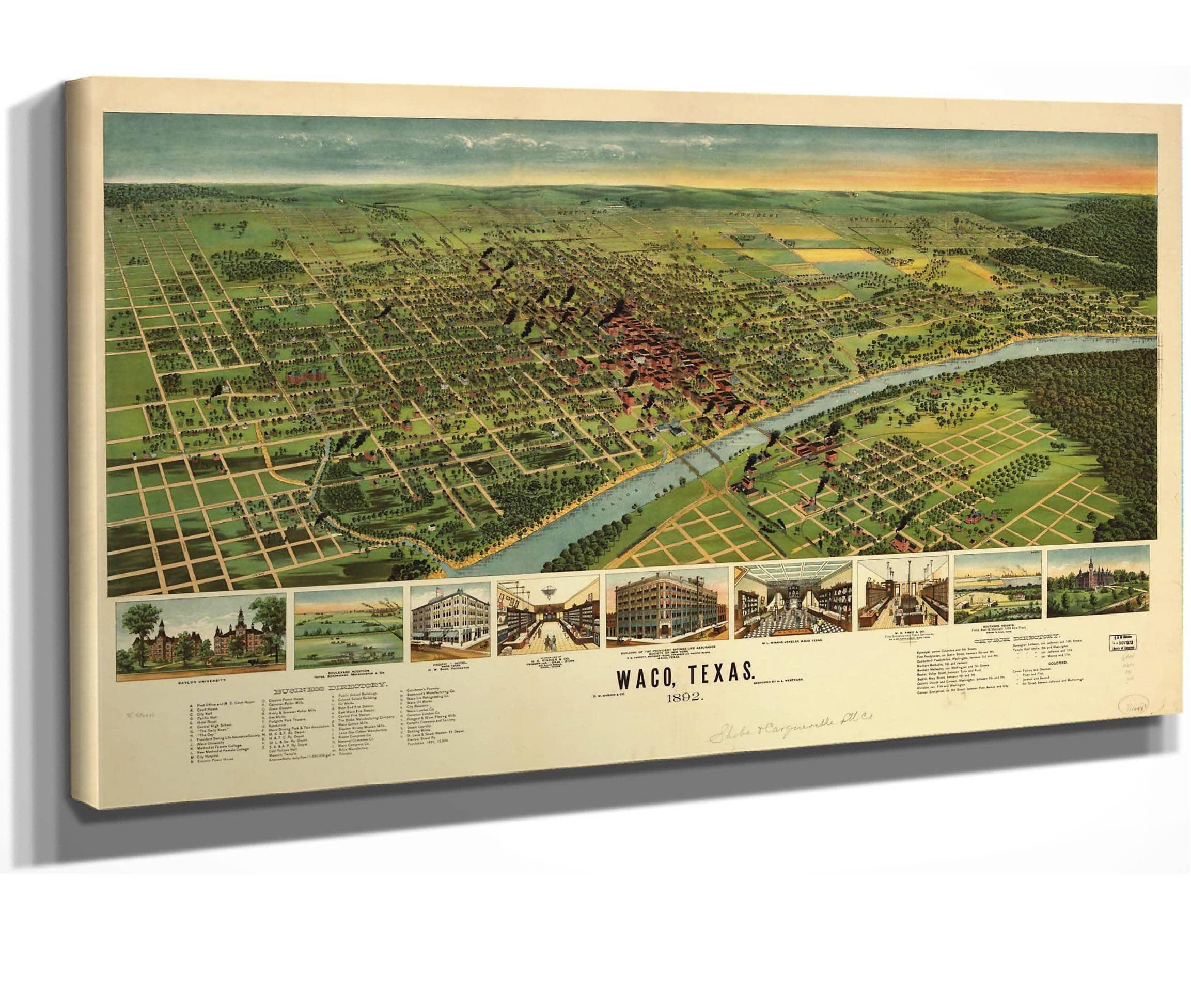 Waco Texas 1892 State Of Texas