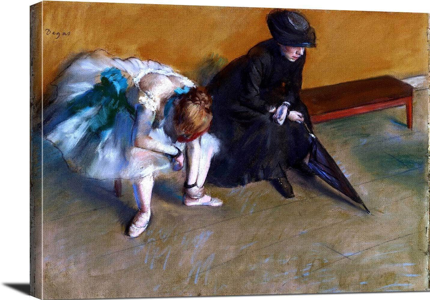 Waiting Painting Edgar Degas Canvas Art - Image 3