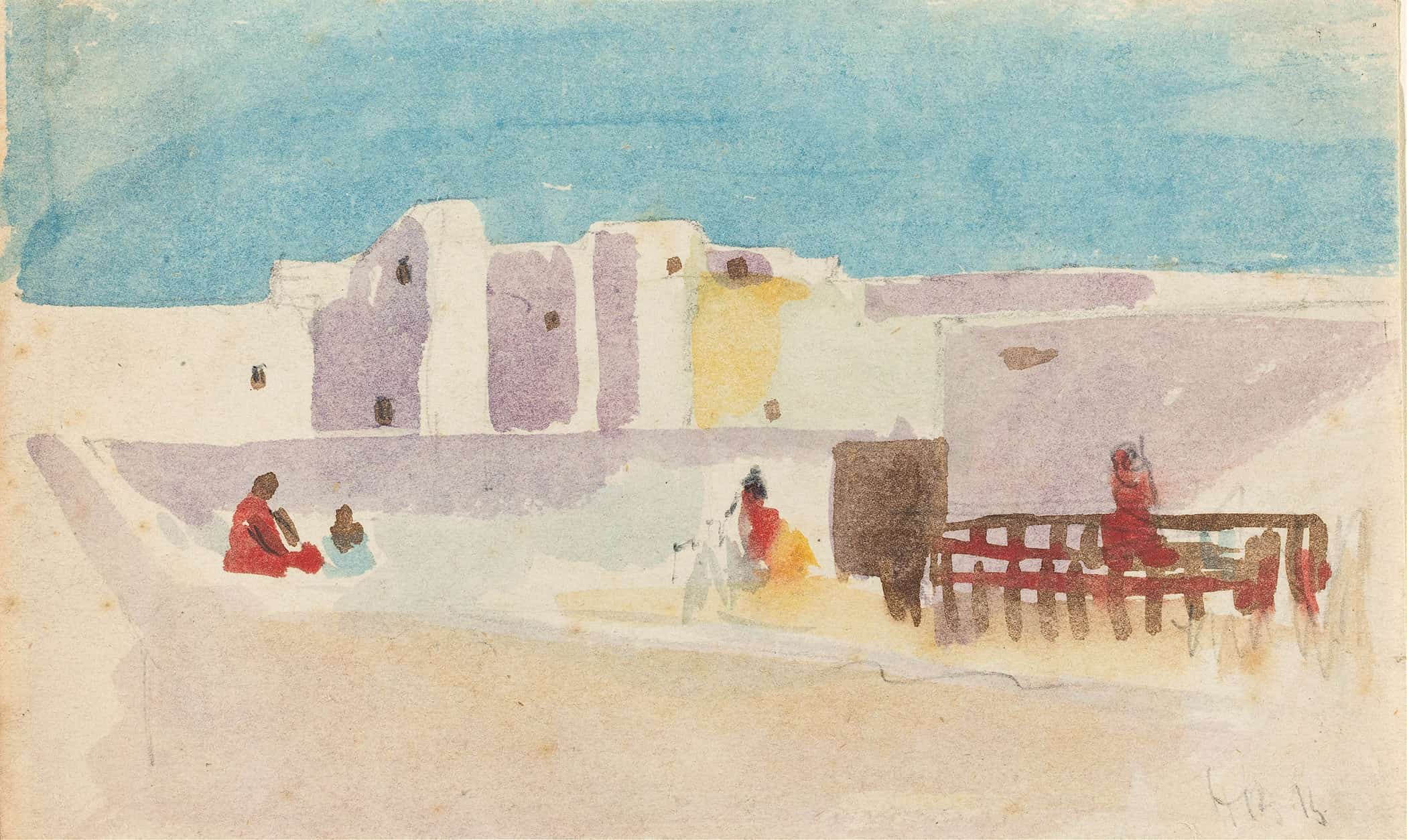 Walls Of A North African City by Hercules Brabazon Brabazon - Image 2