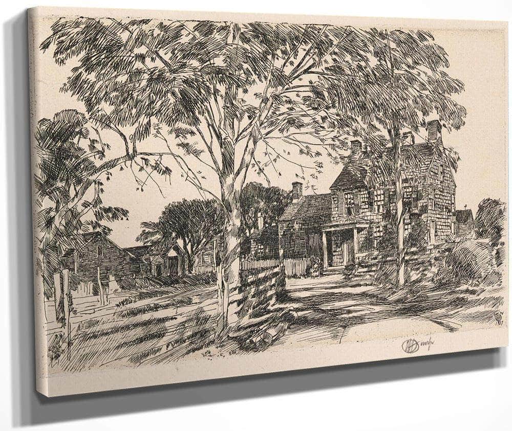 Walt Whitman's Birthplace By Childe Hassam