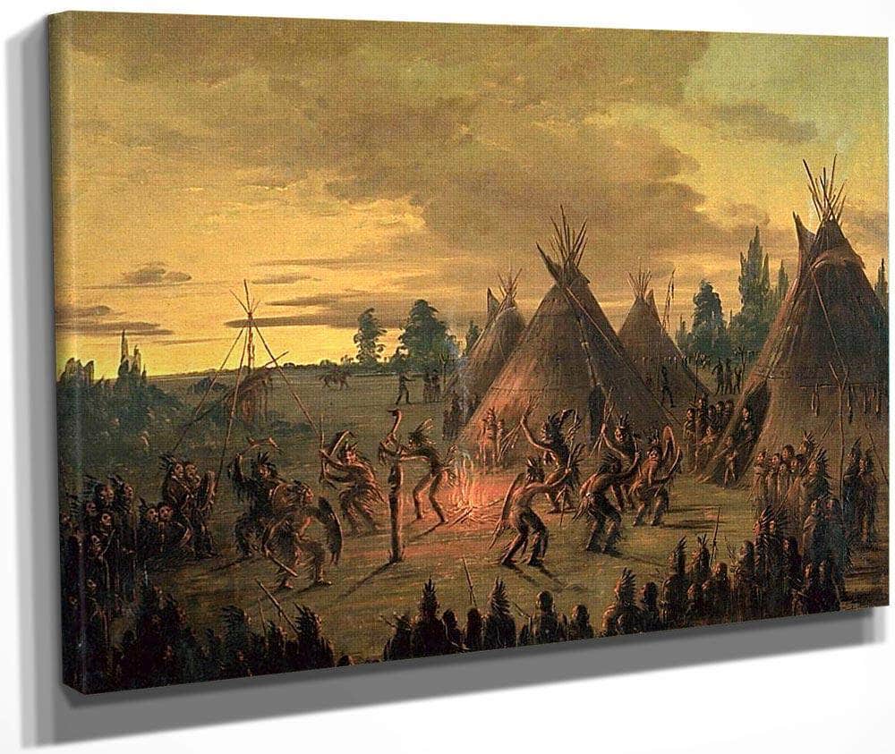 War Dance, Sioux By George Catlin