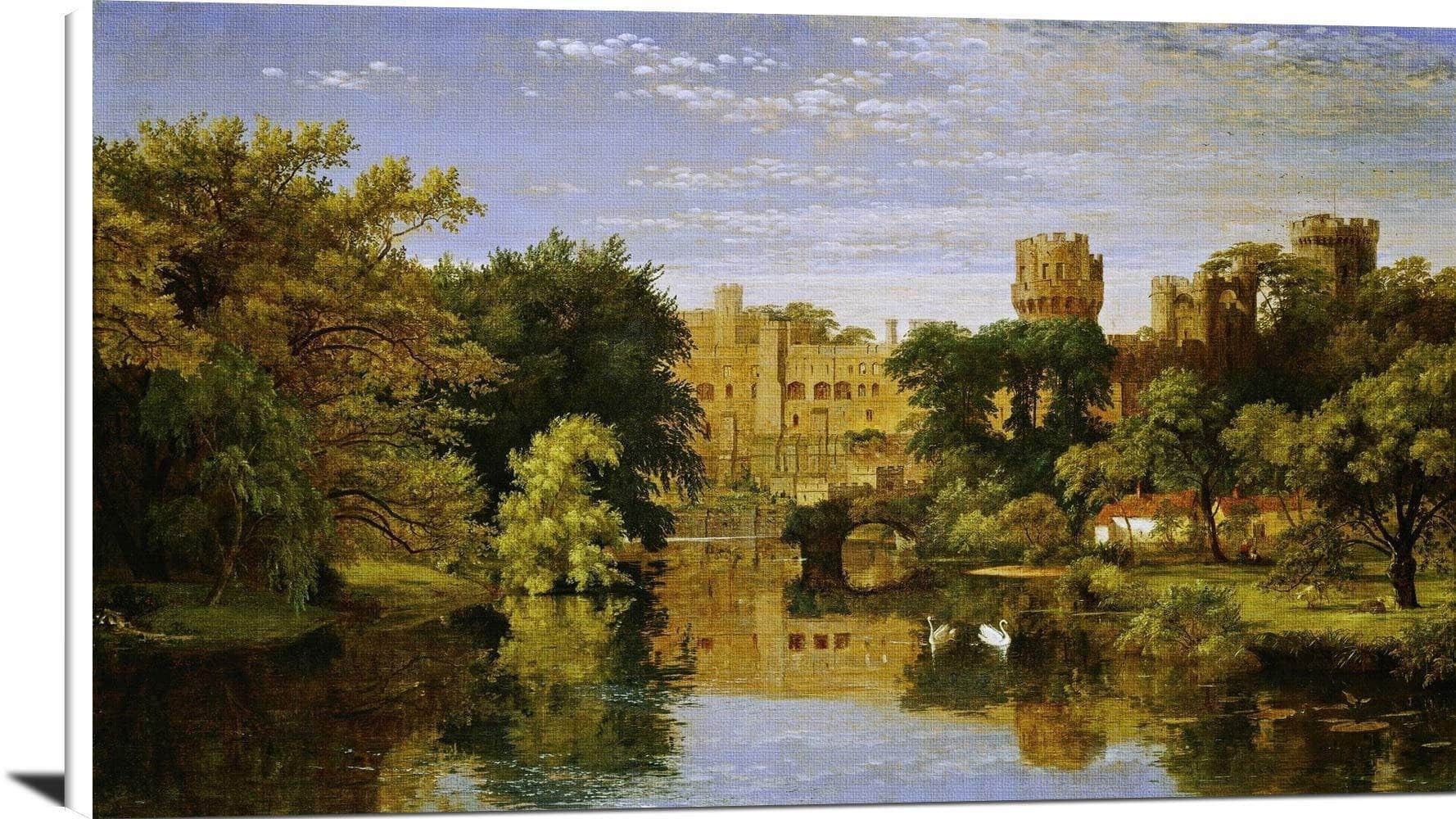 Warwick Castle, England Painting Jasper Francis Cropsey Canvas Art