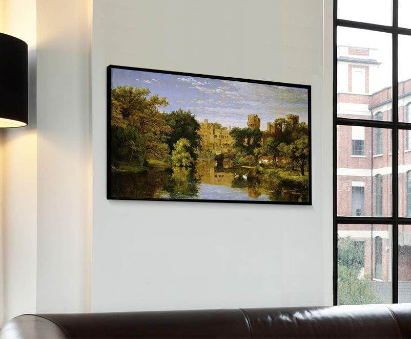 Warwick Castle, England Painting Jasper Francis Cropsey Canvas Art - Image 4