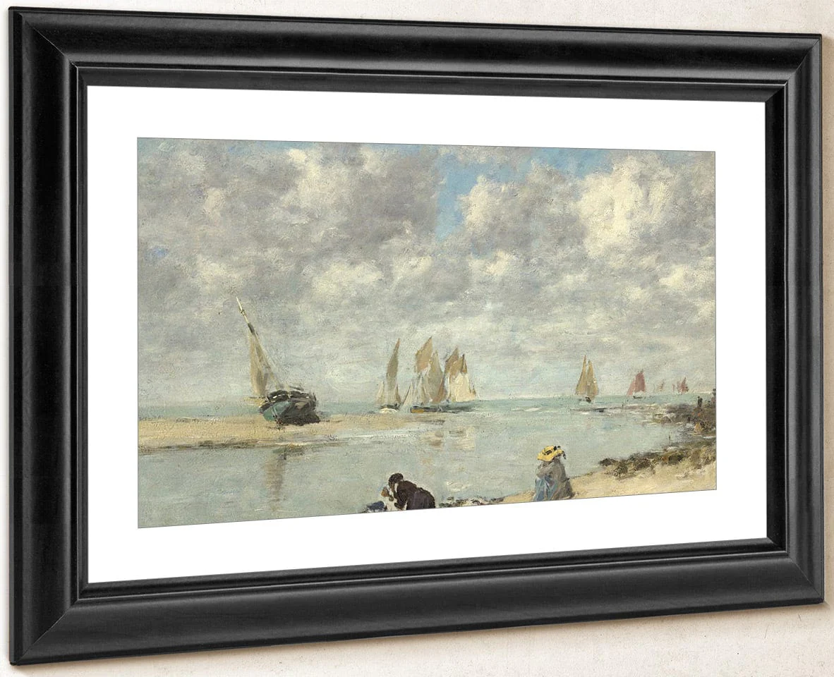 Washerwoman Near Trouville By Eugene Boudin - Image 4