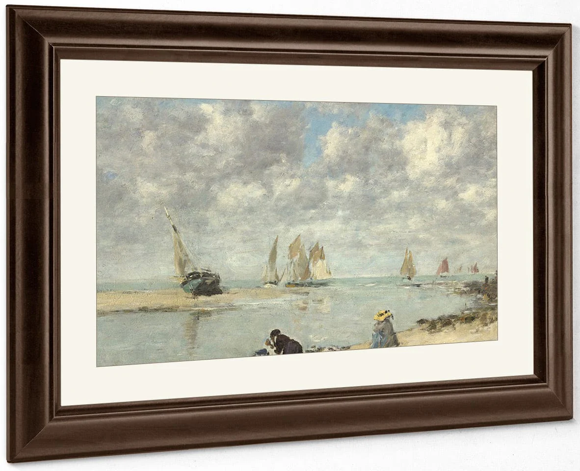 Washerwoman Near Trouville By Eugene Boudin - Image 5
