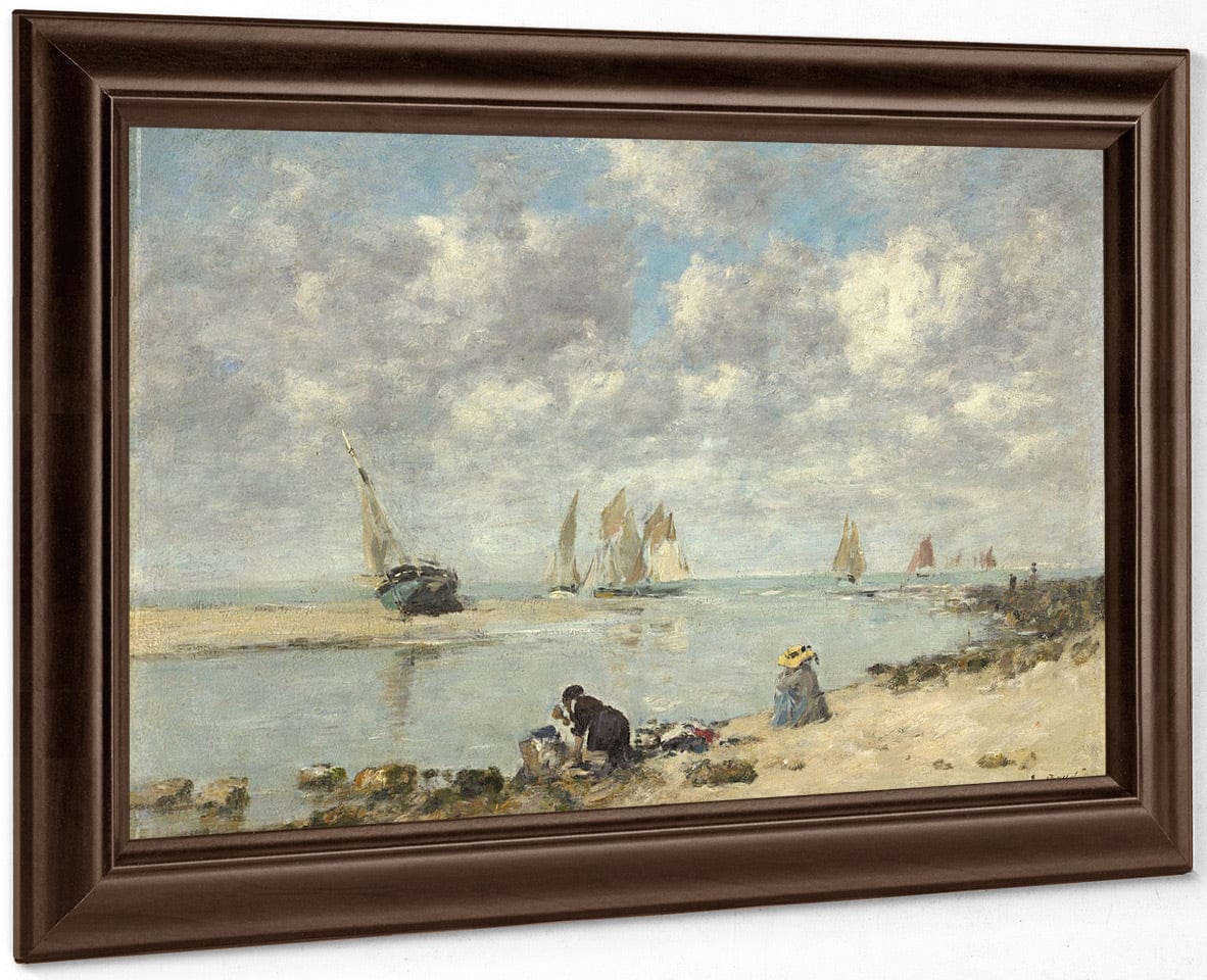 Washerwoman Near Trouville By Eugene Boudin - Image 6