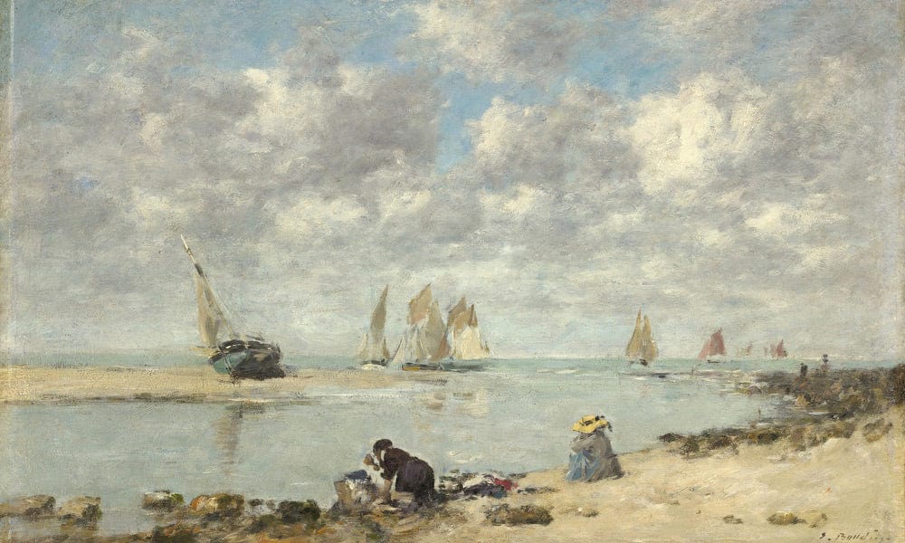Washerwoman Near Trouville By Eugene Boudin - Image 7