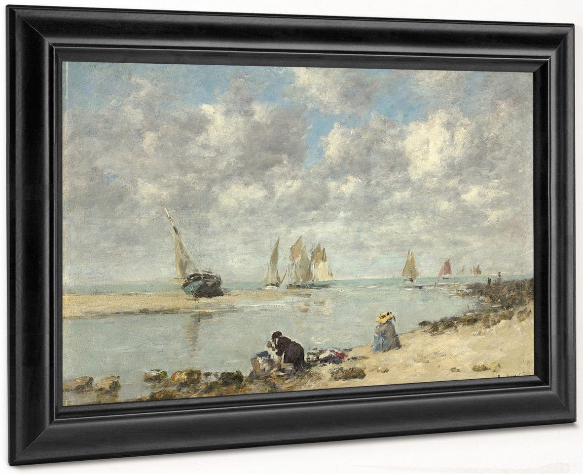 Washerwoman Near Trouville By Eugene Boudin - Image 8
