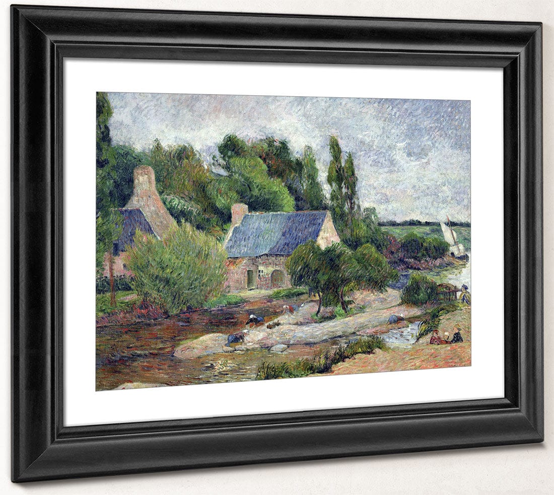 Washerwomen At Pont Aven By Paul Gauguin - Image 2