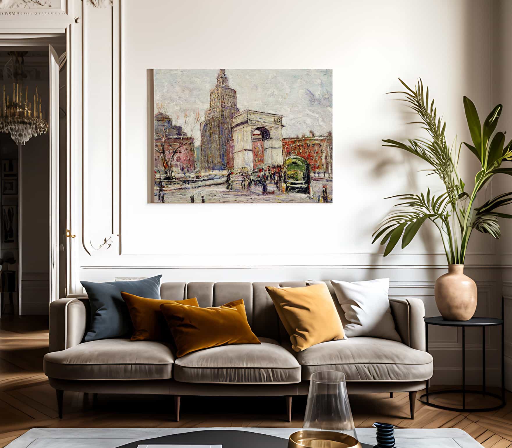 Washington Square Architecture By Ernest Lawson - Image 3