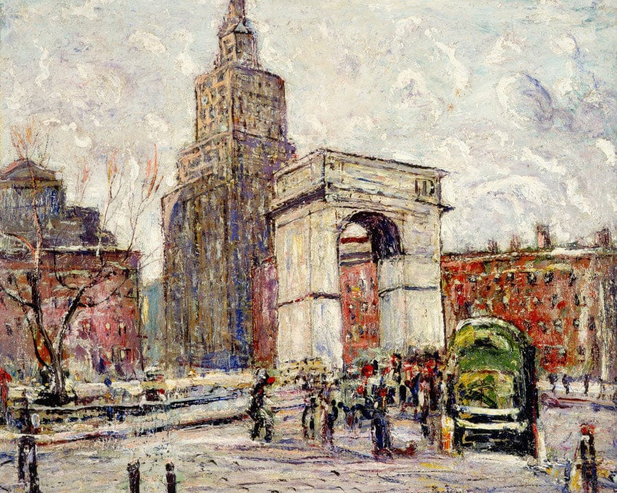 Washington Square Architecture By Ernest Lawson - Image 7