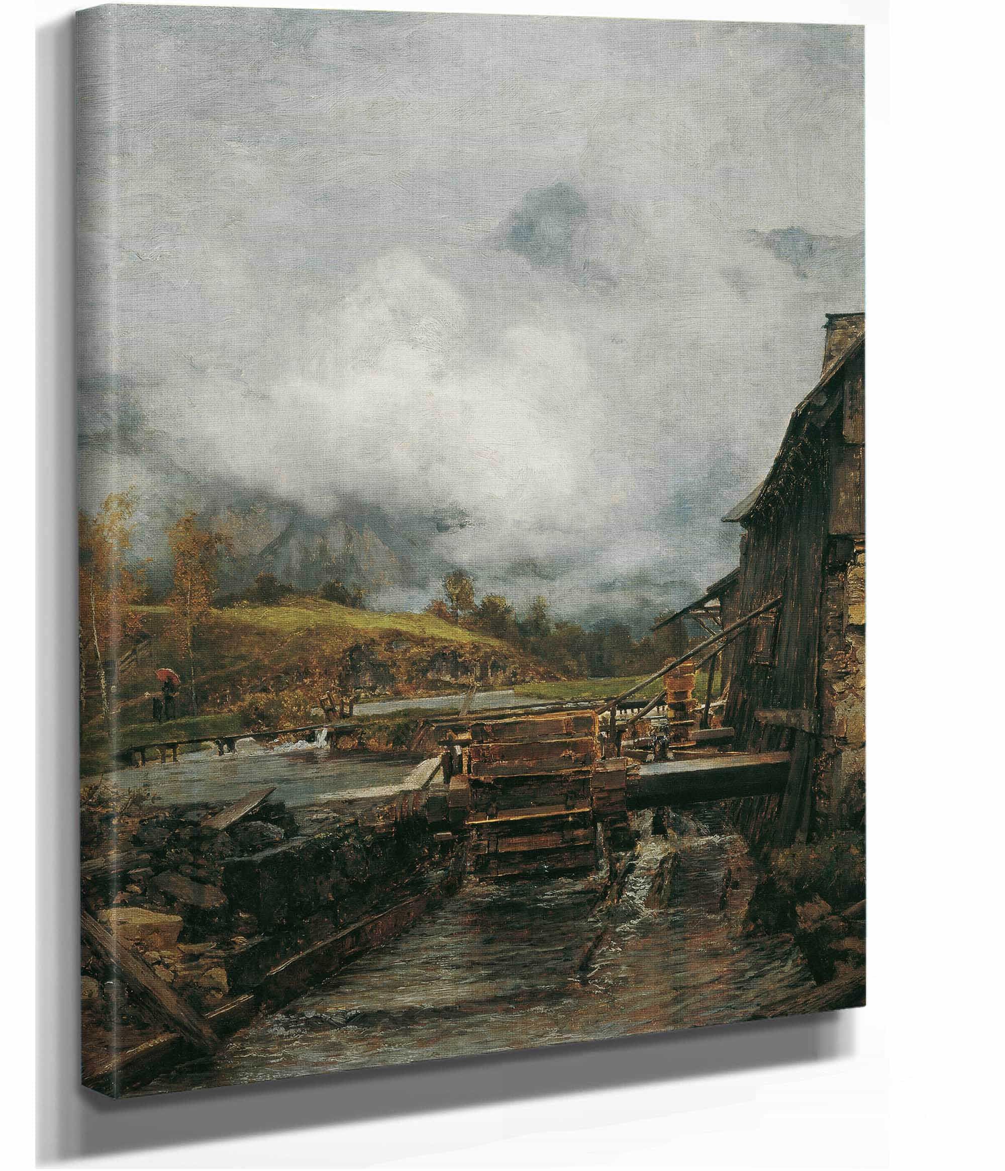 Wassermuhle In Goisern Nach Emil Jakob Schindler by Carl Moll - Image 2