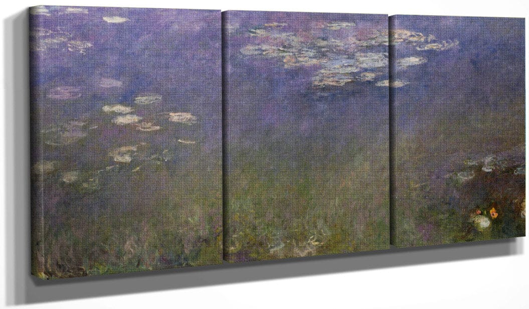 Water Lilies (Agapanthus) By Monet Claude