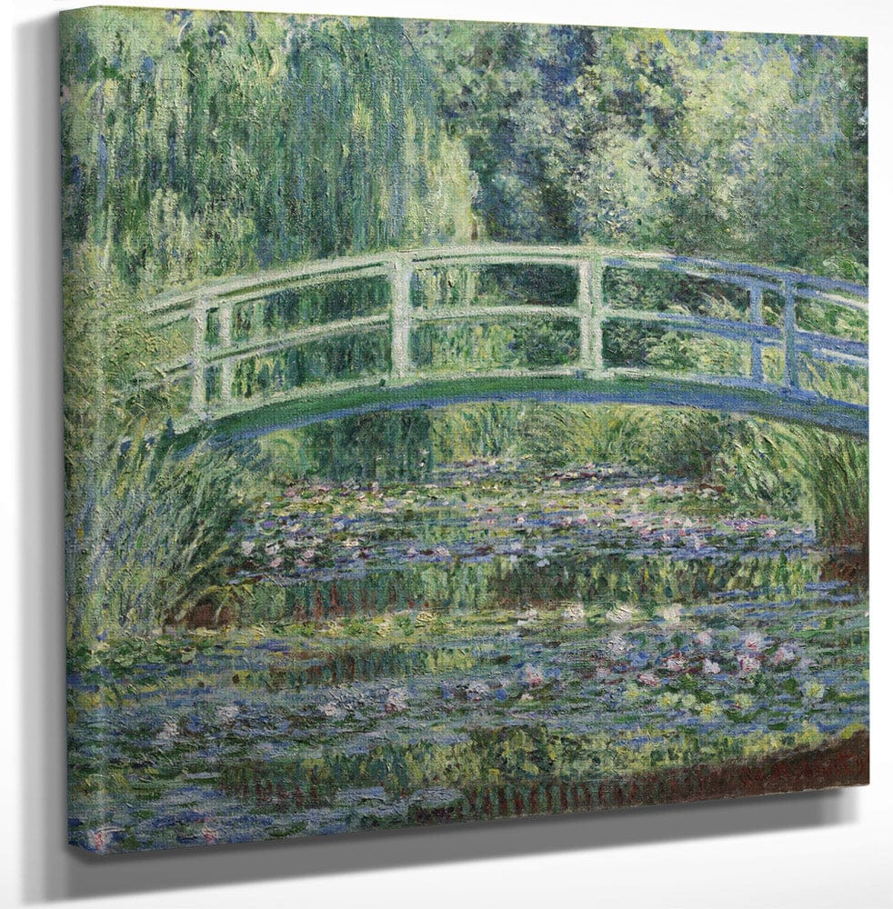 Water Lilies And Japanese Bridge By Claude Monet