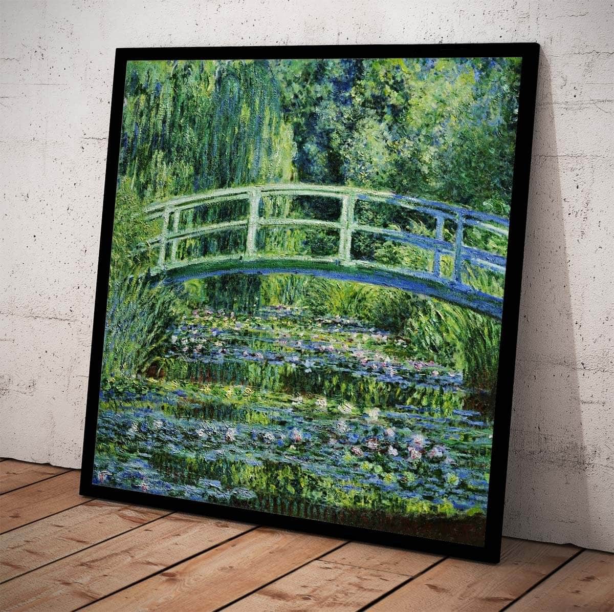 Water Lilies And The Japanes Bridge Painting Claude Monet Canvas Art - Image 4