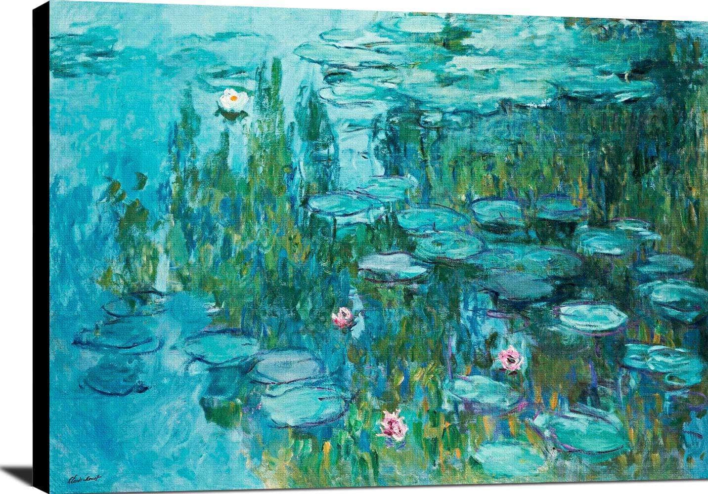Water Lilies Nympheas Painting Claude Monet Canvas Art - Image 2