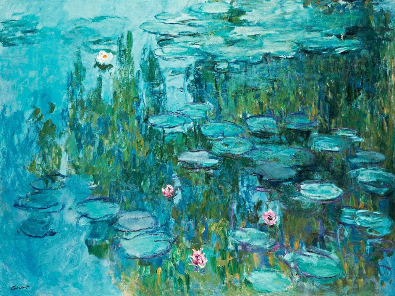 Water Lilies Nympheas Painting Claude Monet Canvas Art - Image 6