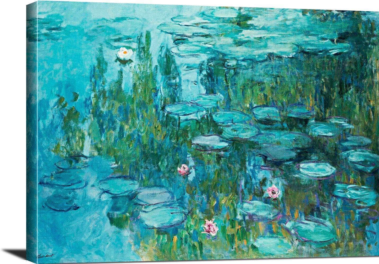 Water Lilies Nympheas Painting Claude Monet Canvas Art - Image 8