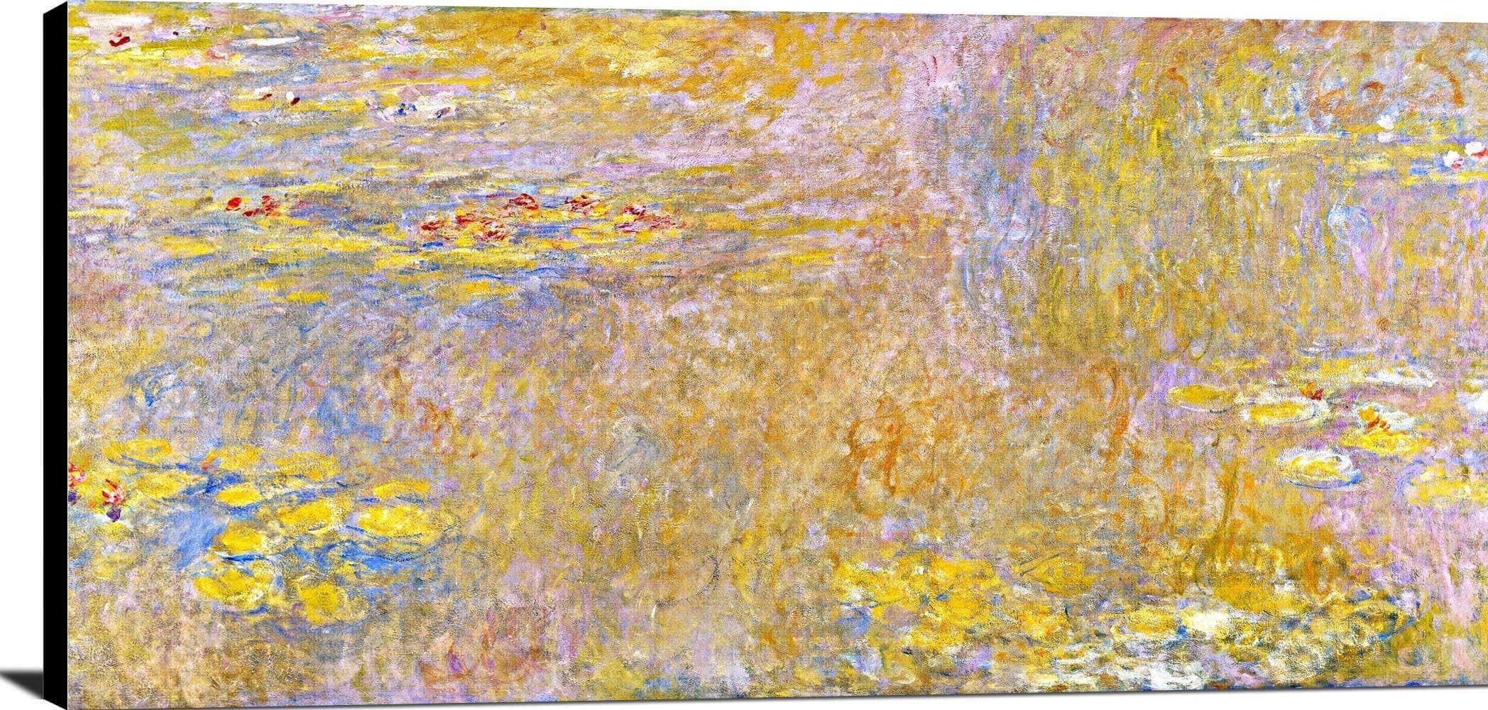 Water Lilies Yellow Nirwana Painting Claude Monet Canvas Art - Image 2