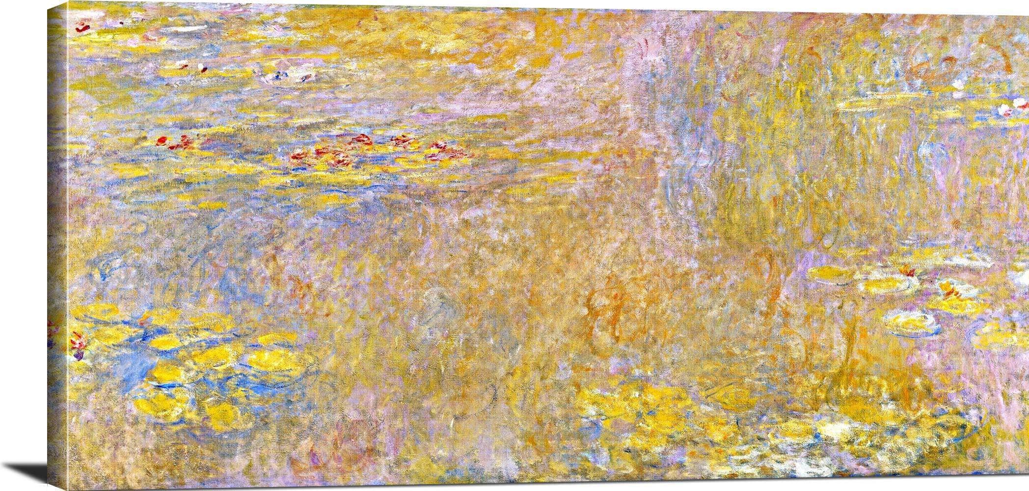 Water Lilies Yellow Nirwana Painting Claude Monet Canvas Art - Image 3