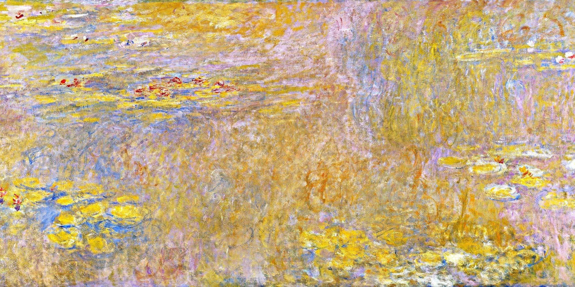 Water Lilies Yellow Nirwana Painting Claude Monet Canvas Art - Image 5