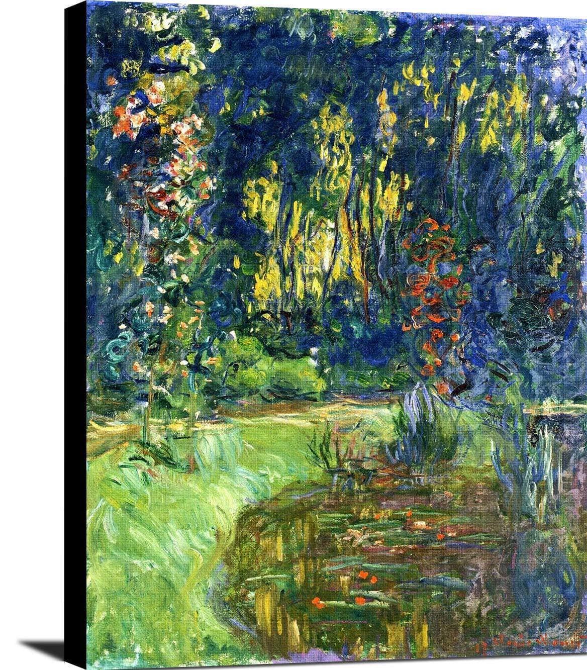 Water Lily Pond At Giverny Painting Claude Monet Canvas Art - Image 2