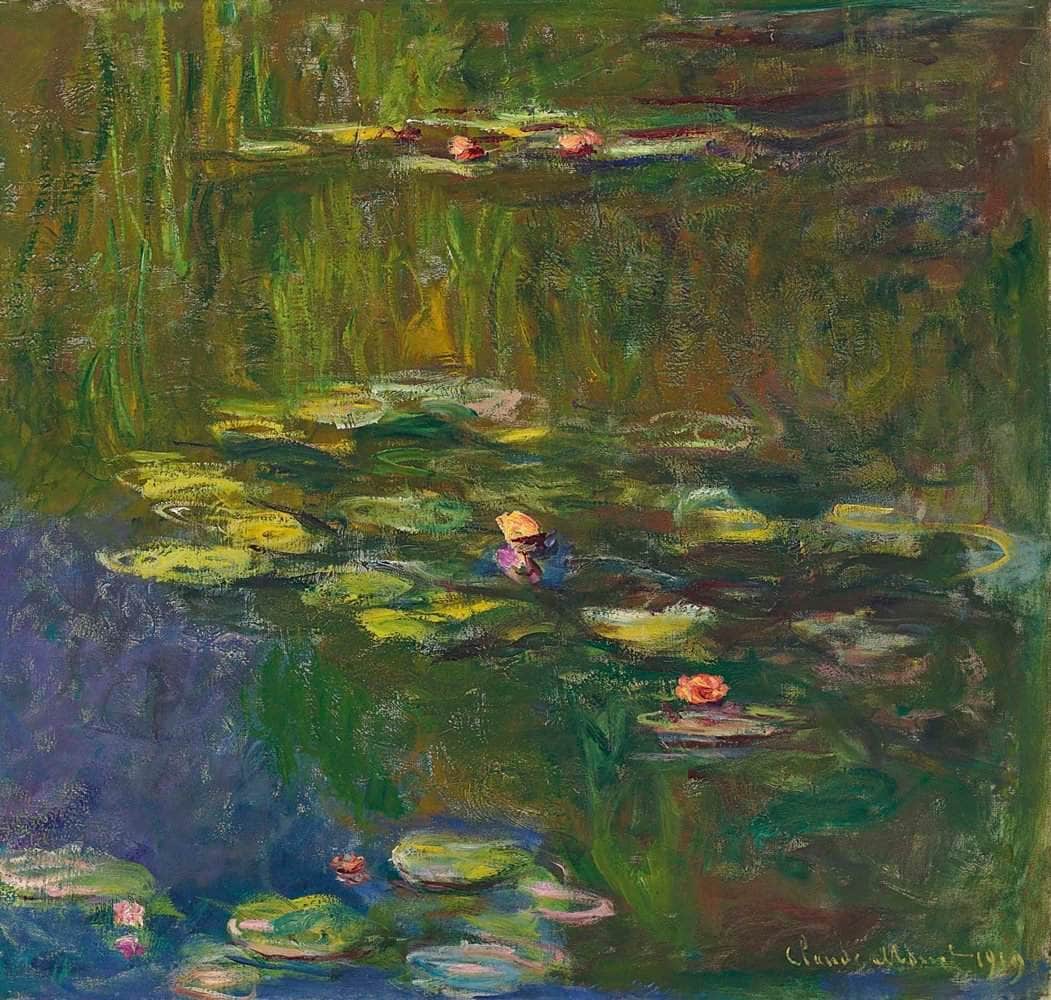 Water Lily Pond Painting Claude Monet Canvas Art - Image 5