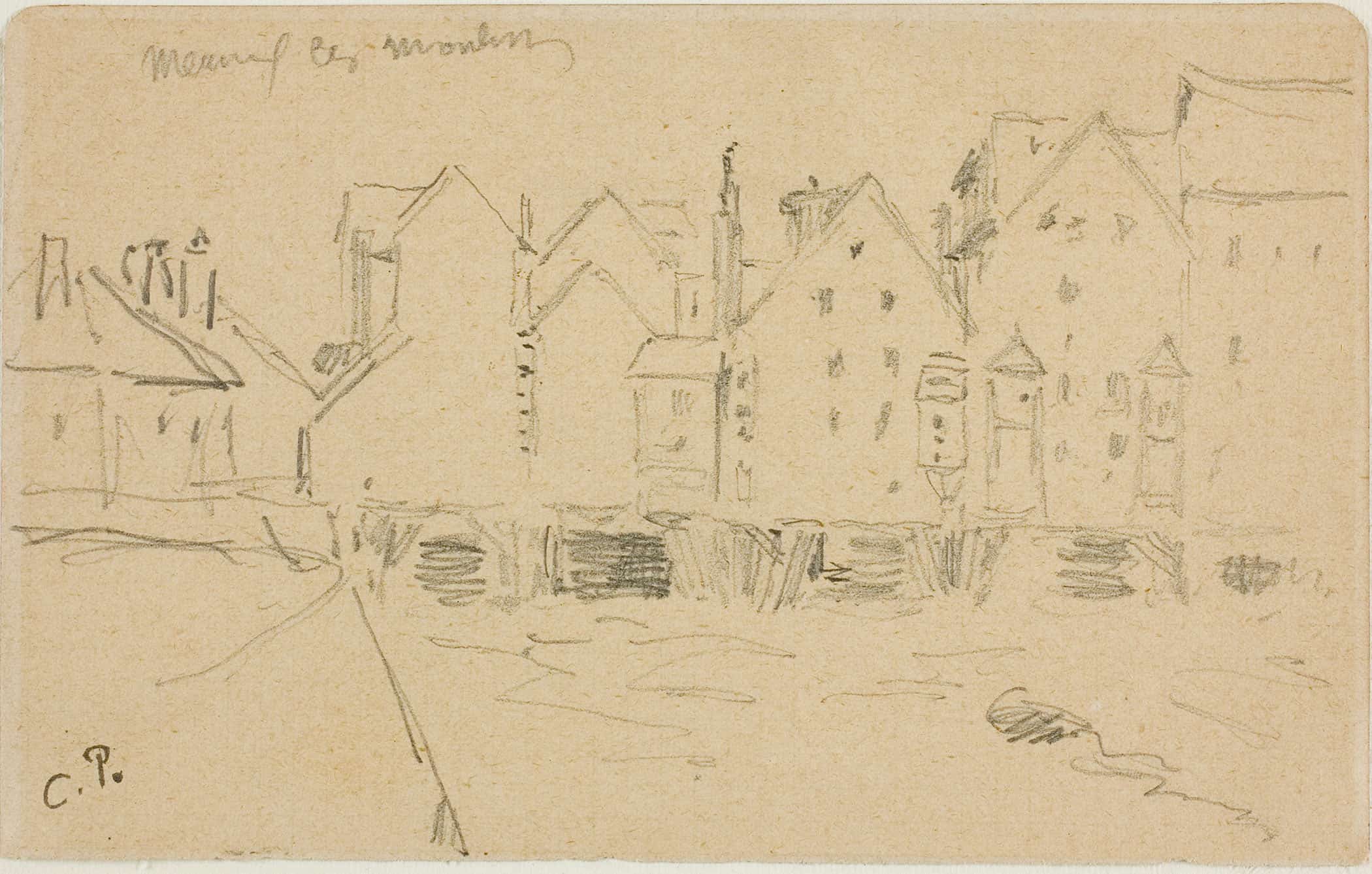 Water Mills In Meaux by Camille Pissarro - Image 2