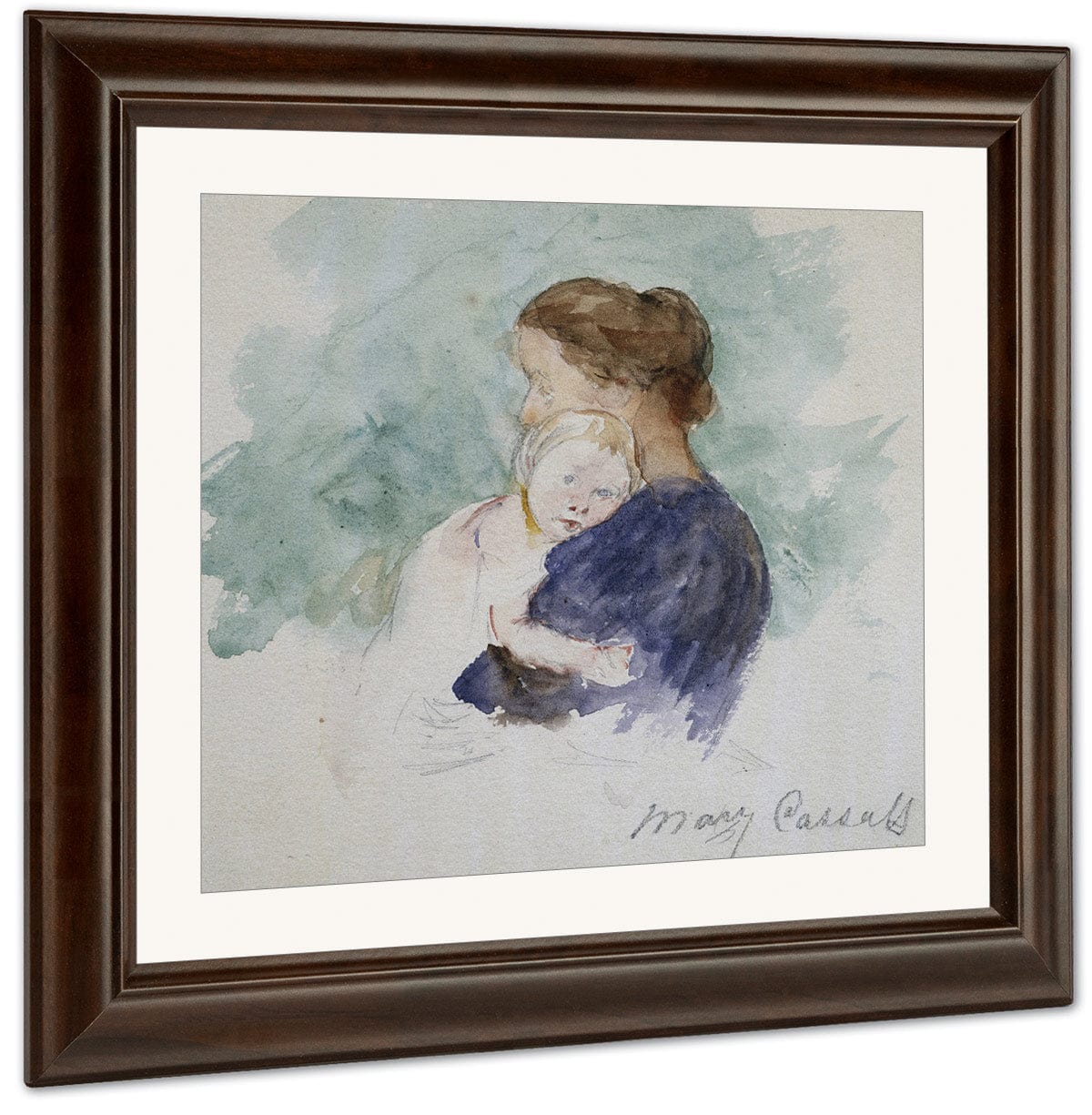 Watercolor Of Mother And Child By Mary Cassatt - Image 3